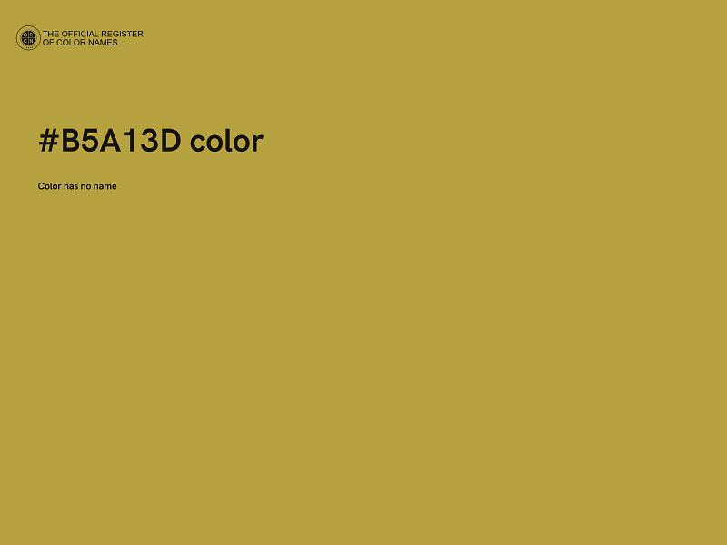 #B5A13D color image