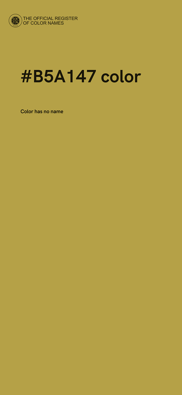 #B5A147 color image