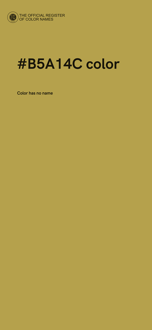 #B5A14C color image