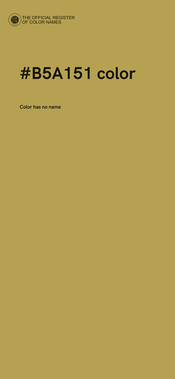 #B5A151 color image