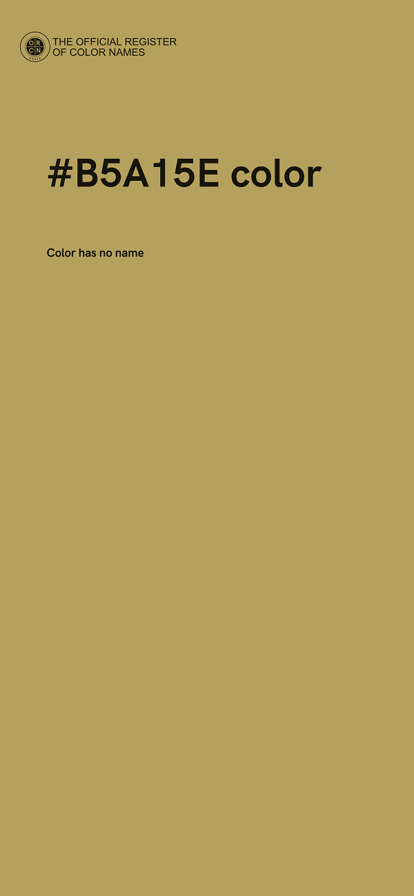 #B5A15E color image