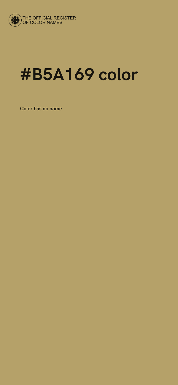 #B5A169 color image