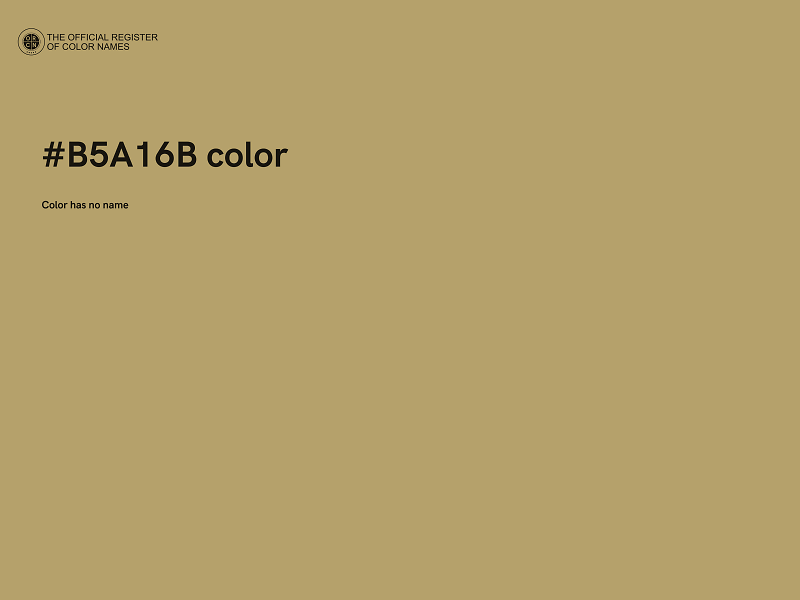 #B5A16B color image