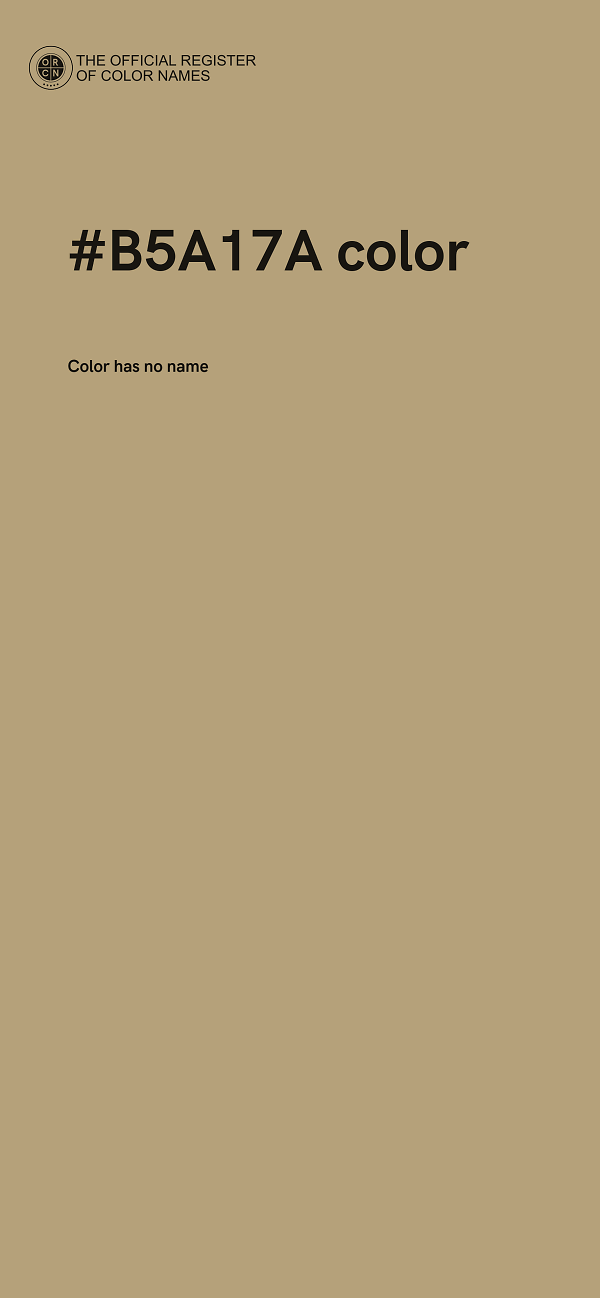 #B5A17A color image
