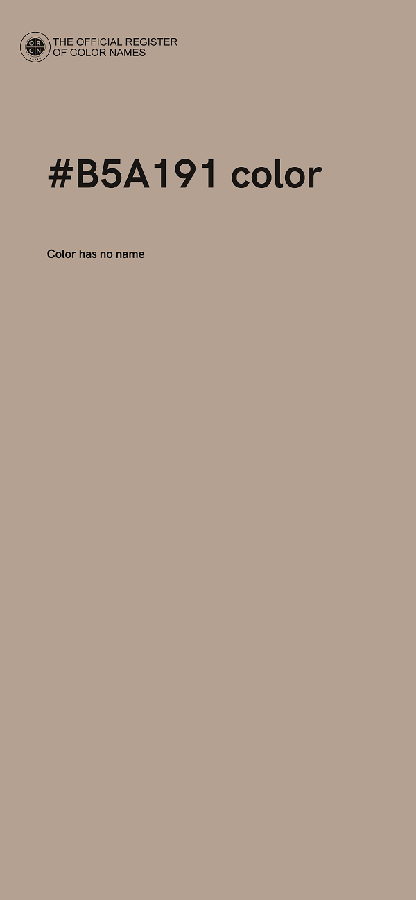 #B5A191 color image