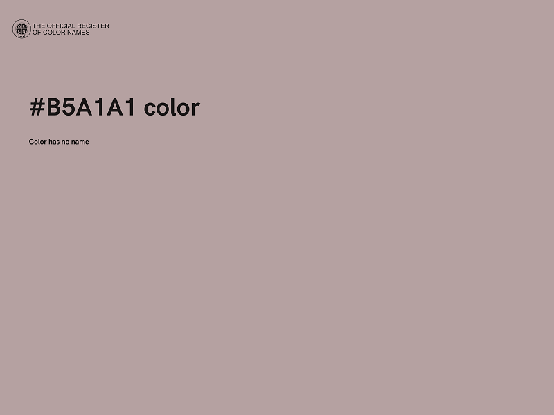 #B5A1A1 color image