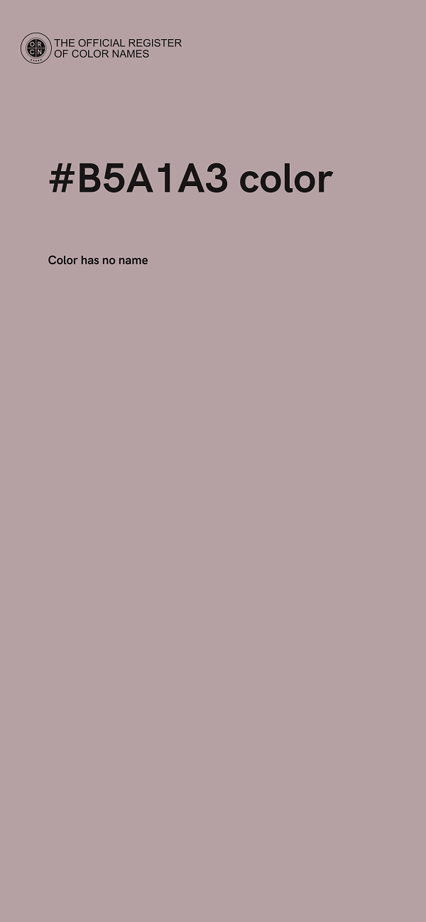 #B5A1A3 color image