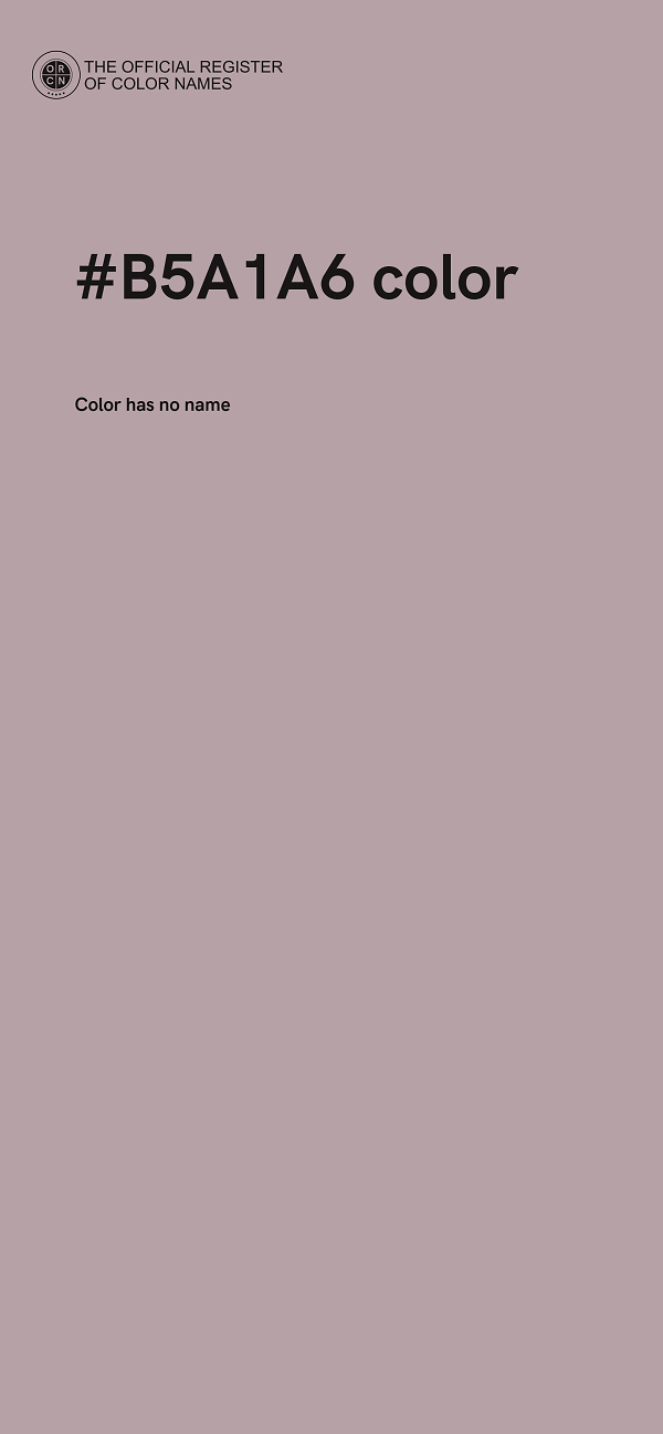 #B5A1A6 color image
