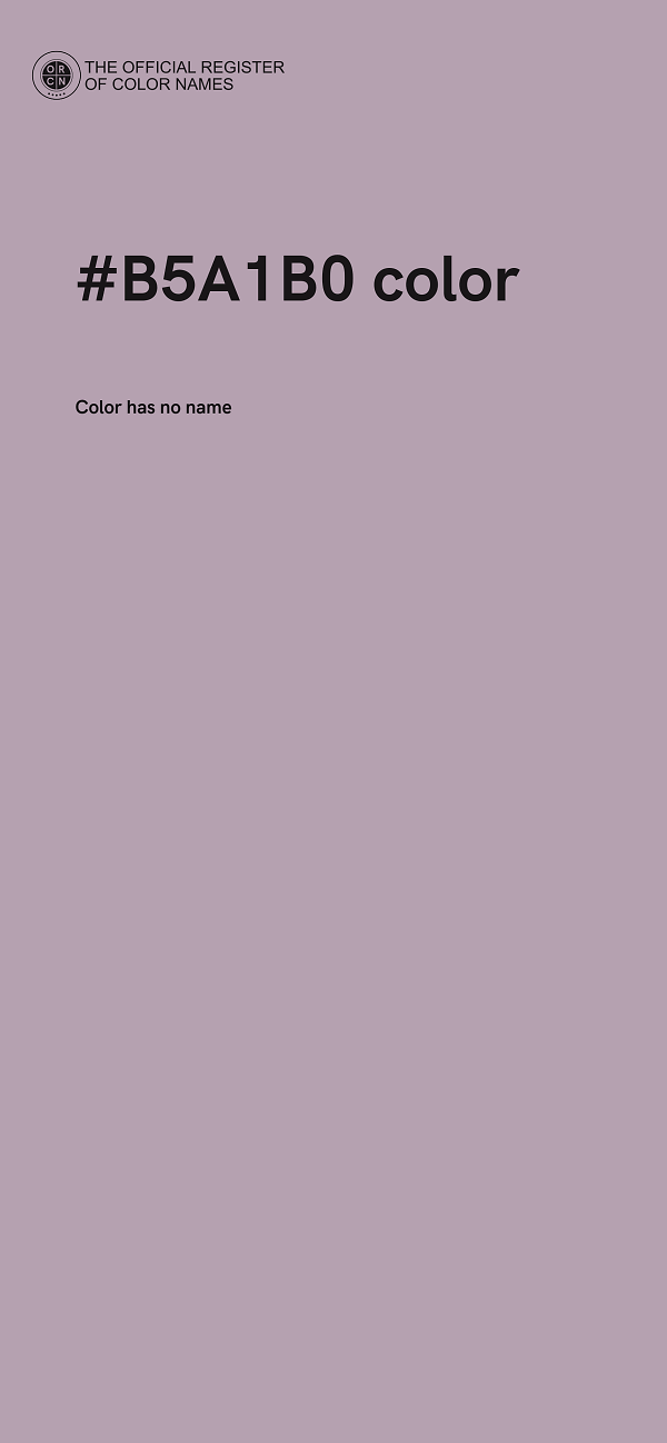 #B5A1B0 color image