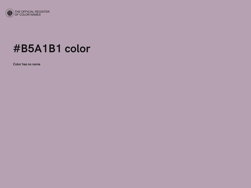 #B5A1B1 color image