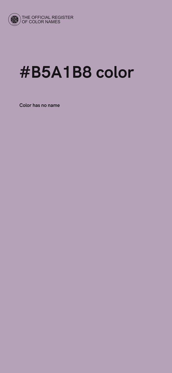 #B5A1B8 color image