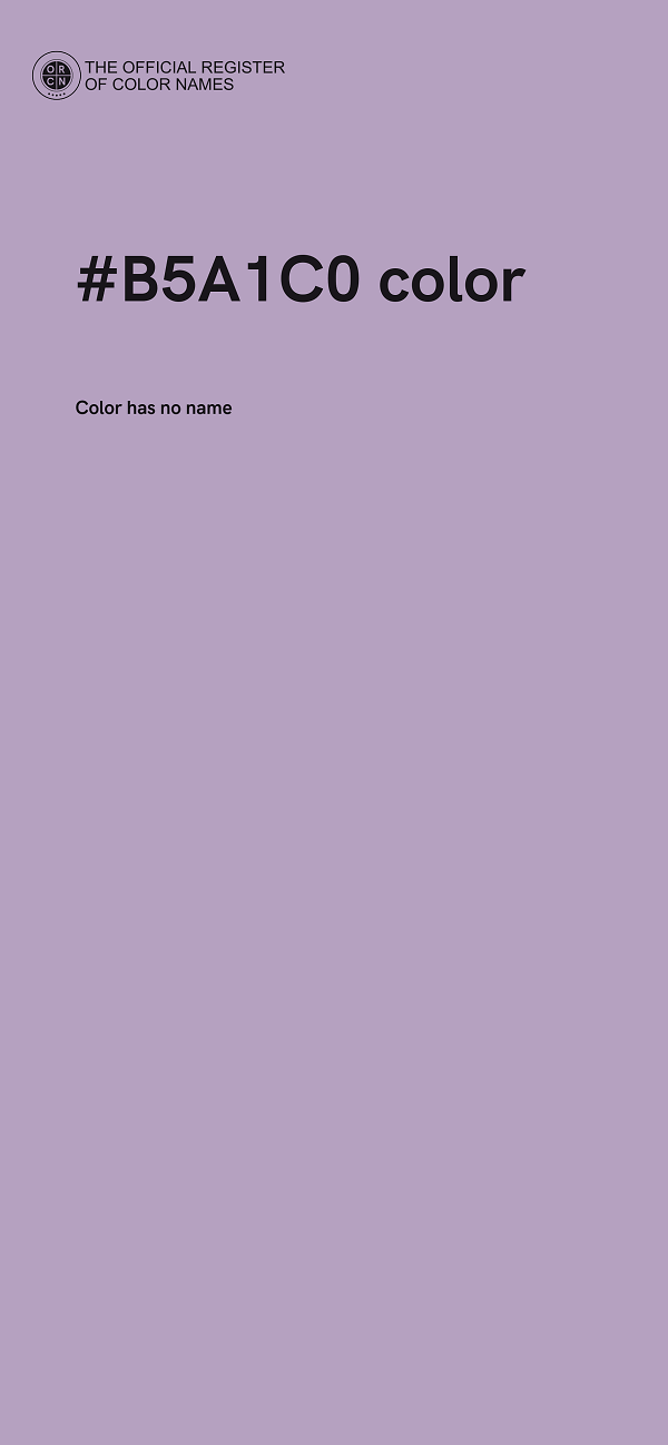 #B5A1C0 color image