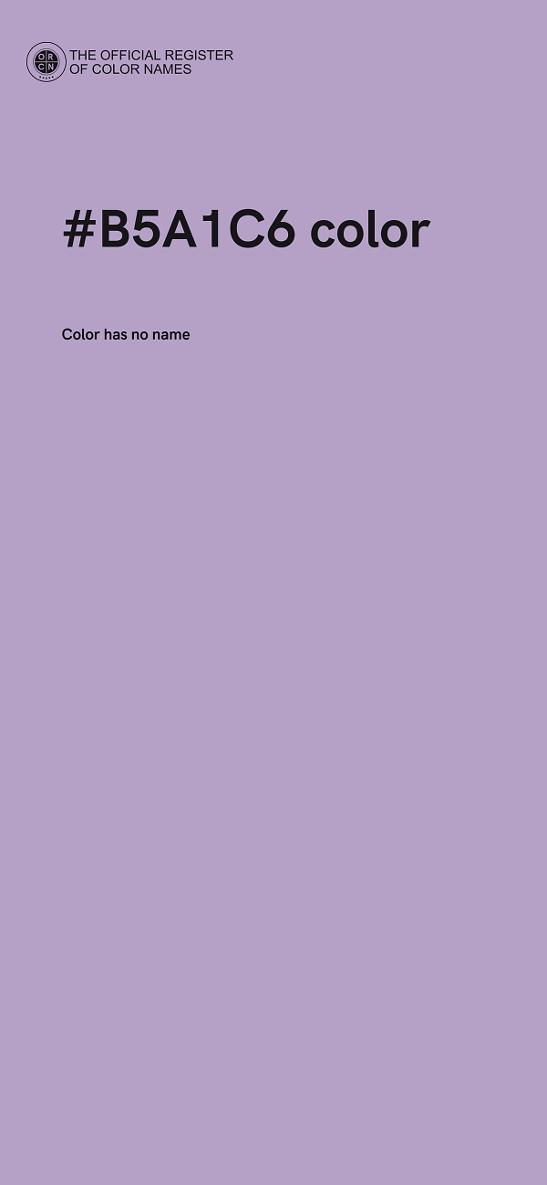 #B5A1C6 color image