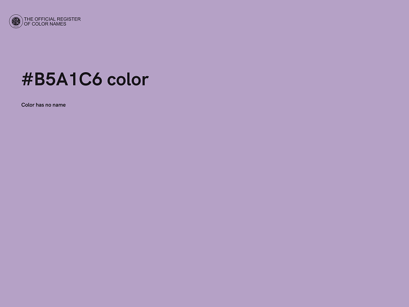 #B5A1C6 color image