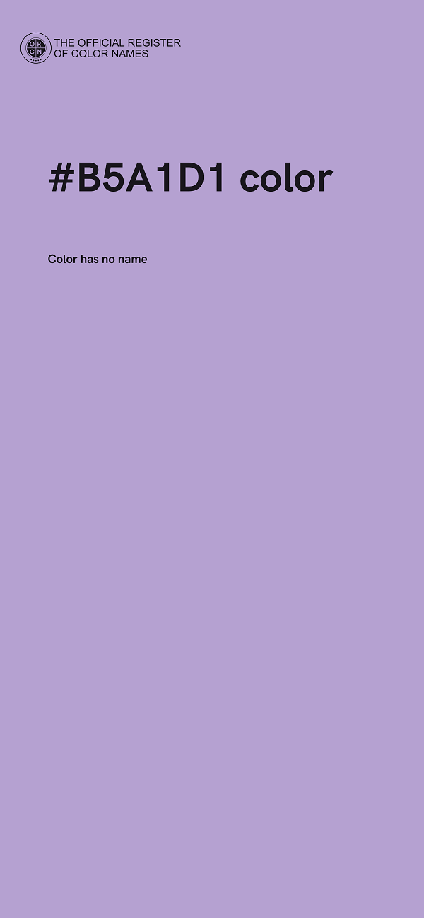#B5A1D1 color image