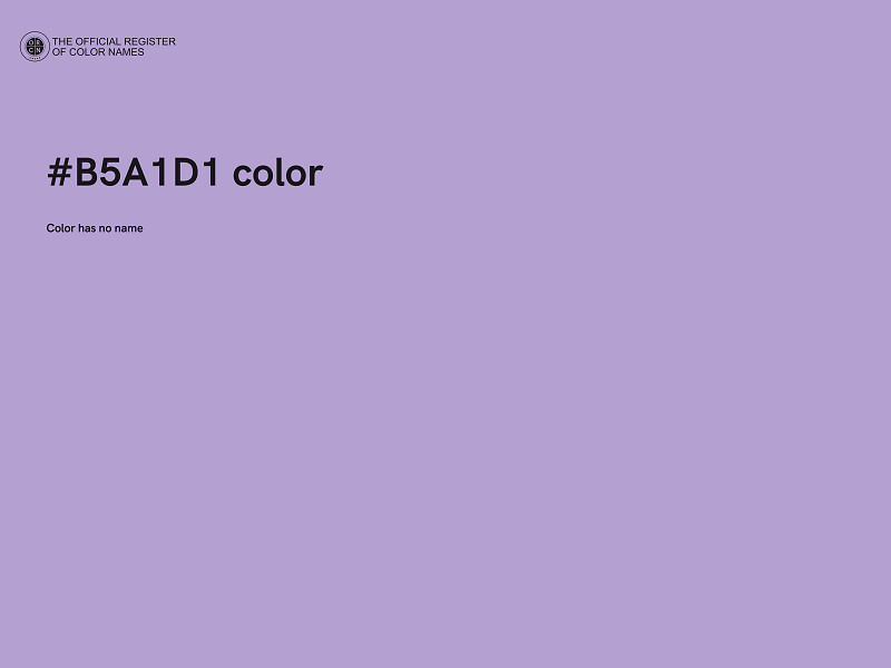 #B5A1D1 color image