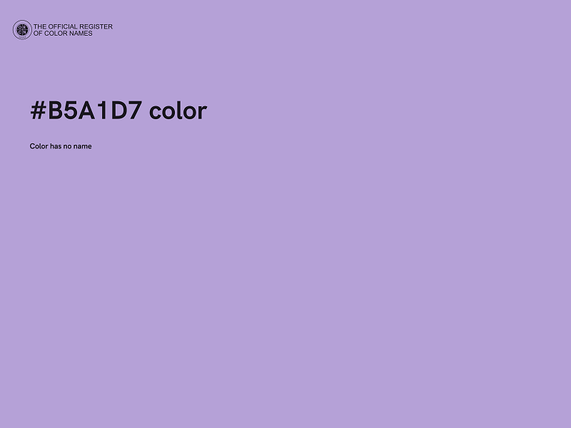 #B5A1D7 color image