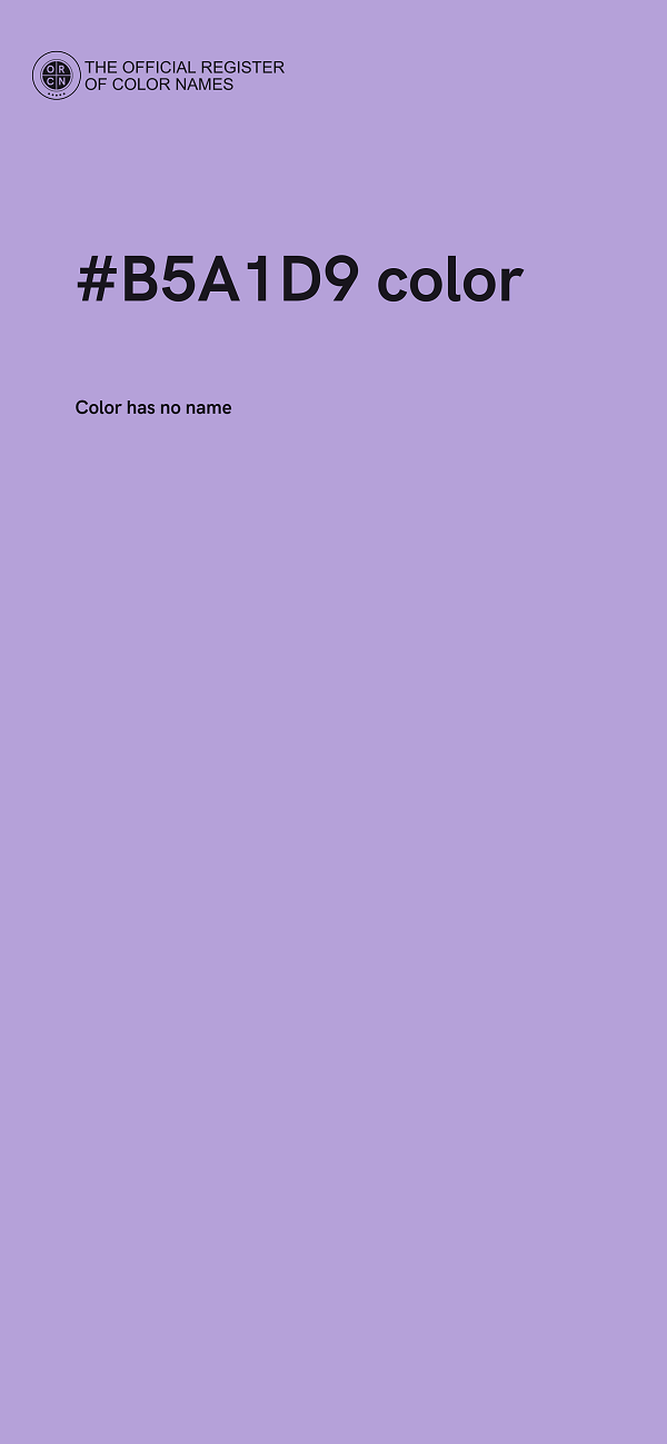 #B5A1D9 color image