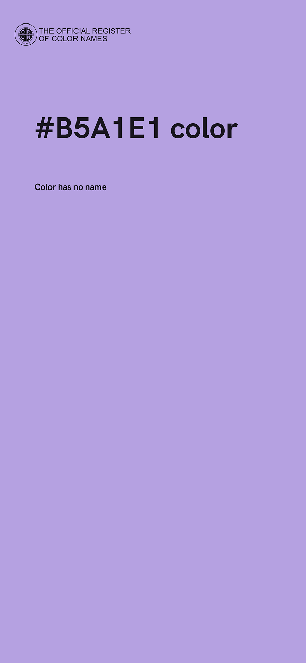 #B5A1E1 color image