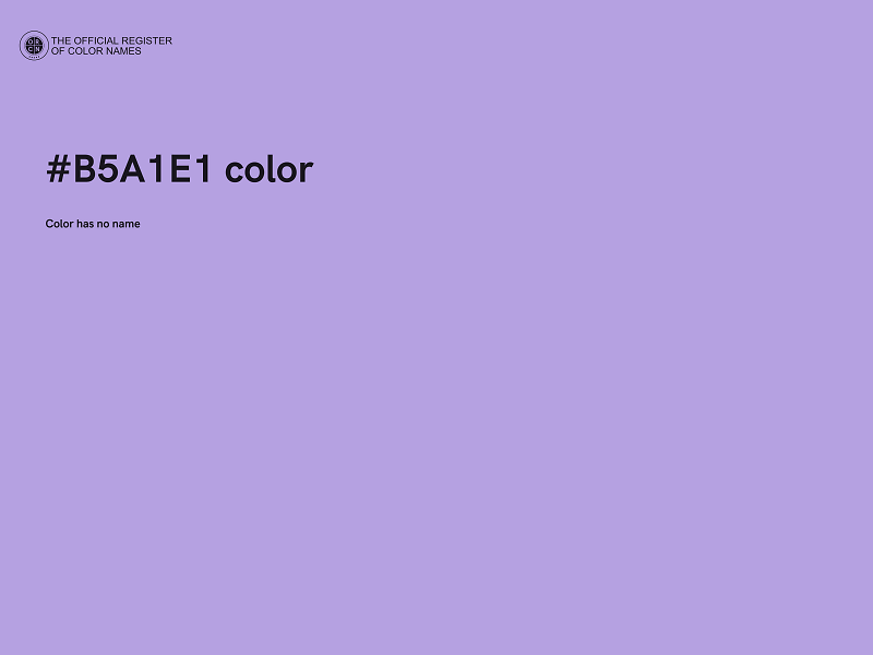 #B5A1E1 color image