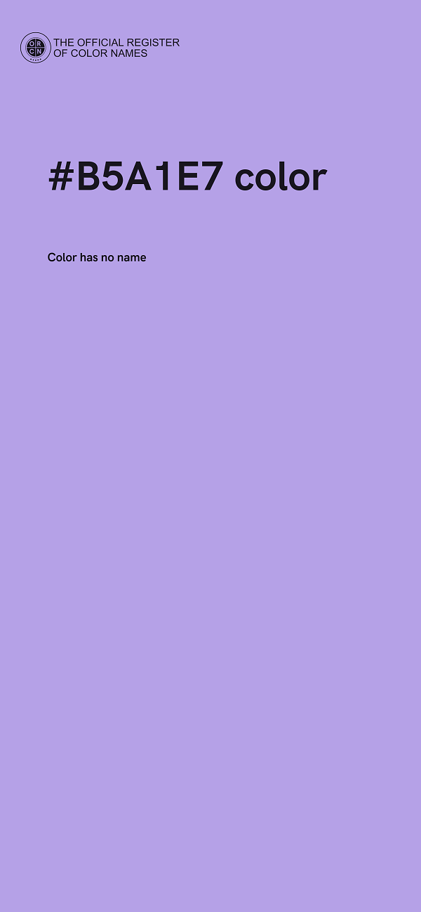 #B5A1E7 color image