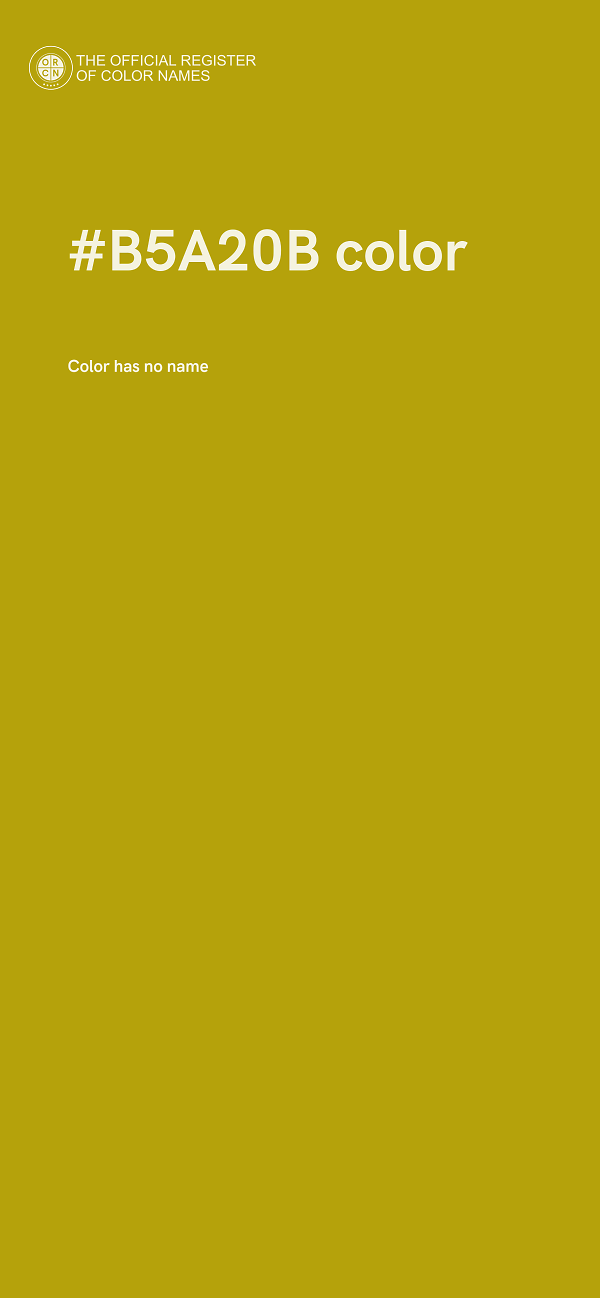 #B5A20B color image
