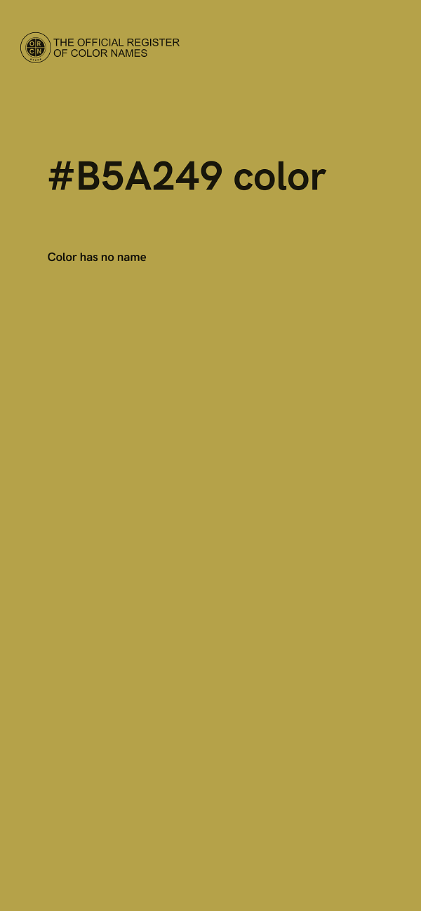 #B5A249 color image