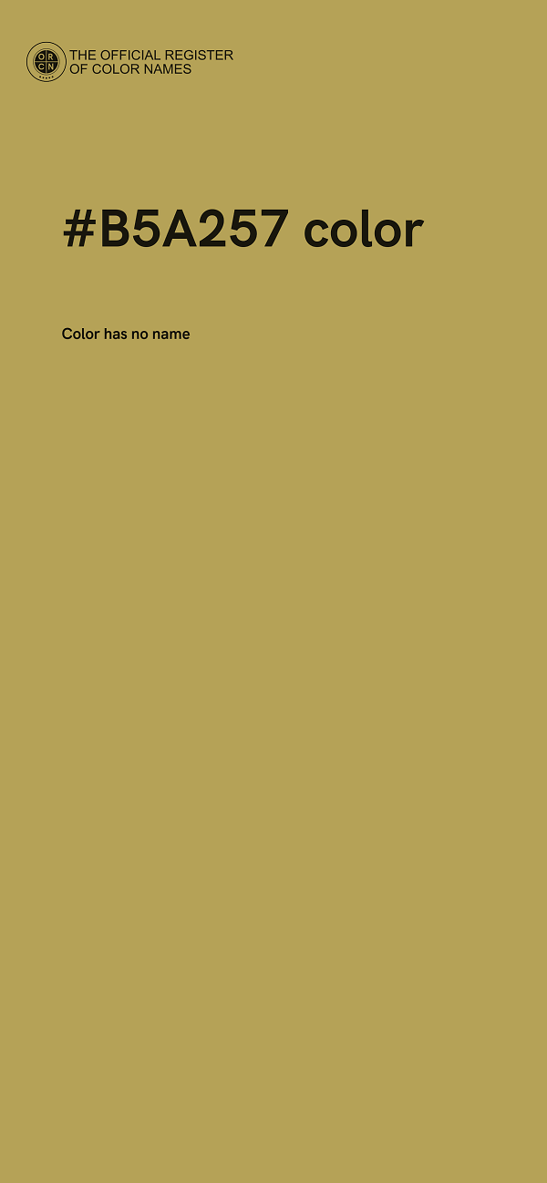 #B5A257 color image
