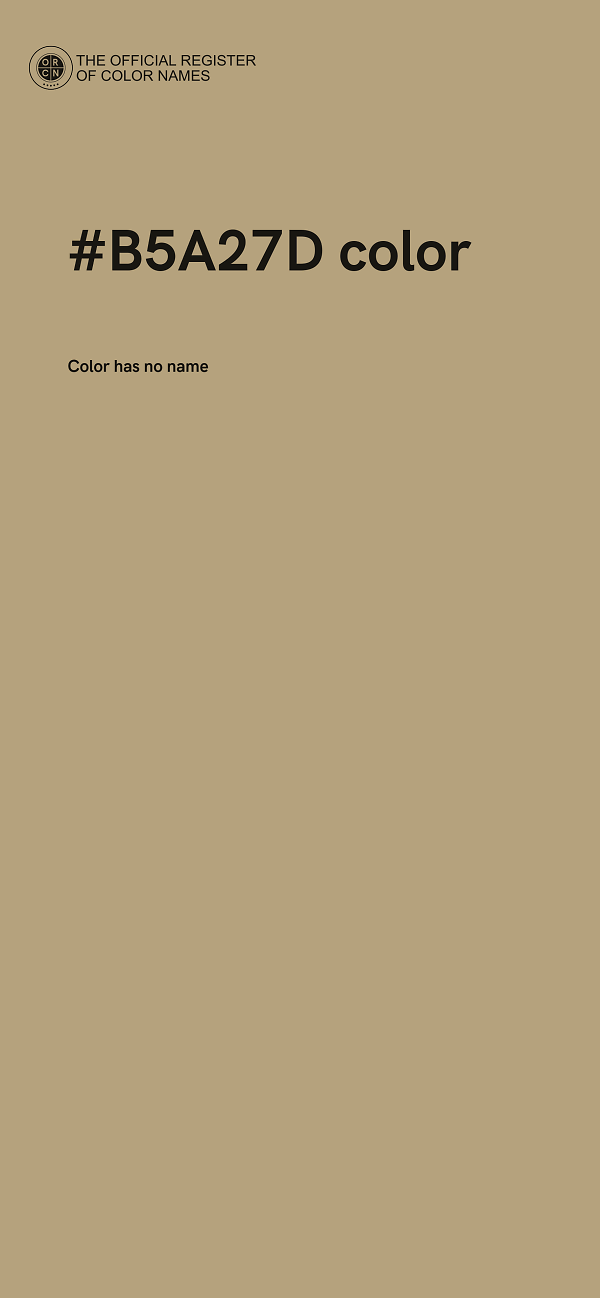 #B5A27D color image
