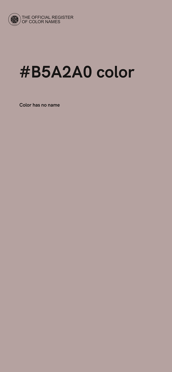 #B5A2A0 color image
