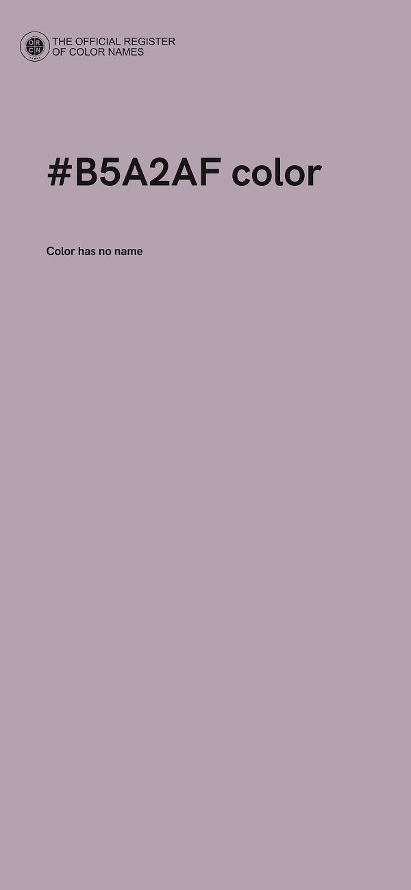 #B5A2AF color image