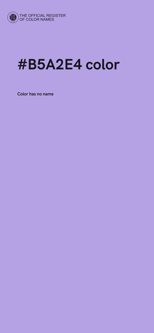 #B5A2E4 color image
