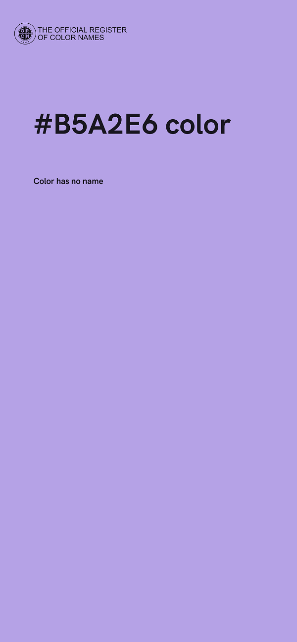 #B5A2E6 color image