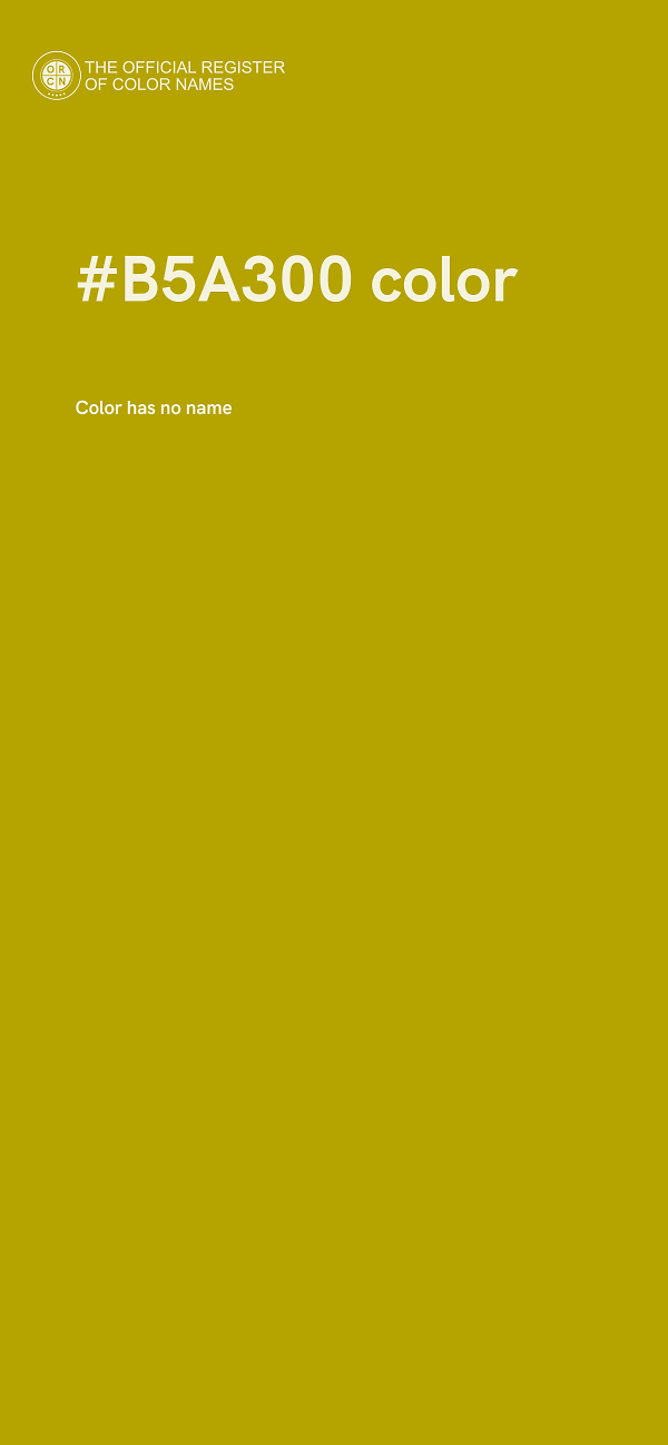 #B5A300 color image