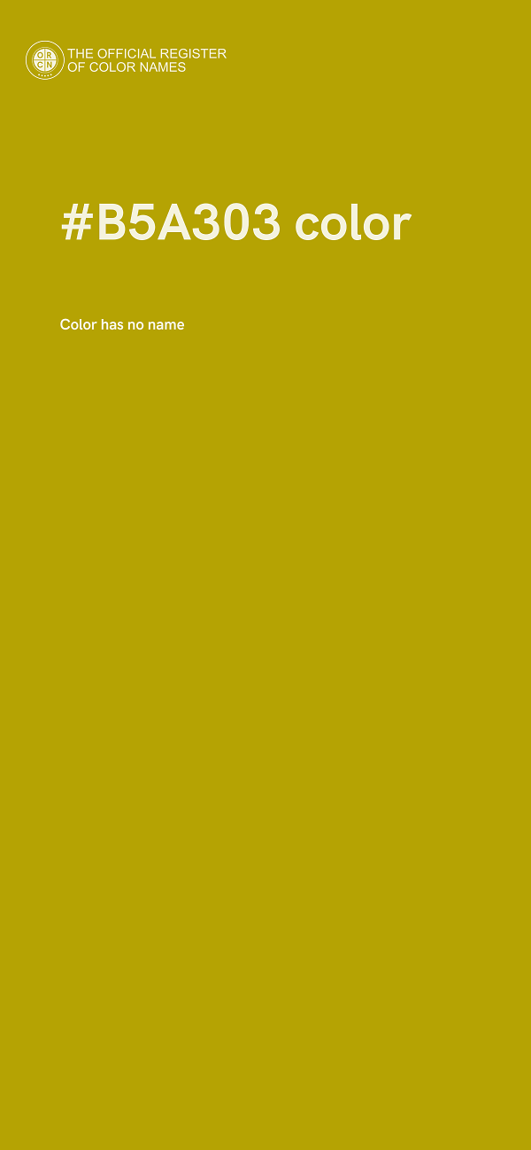 #B5A303 color image