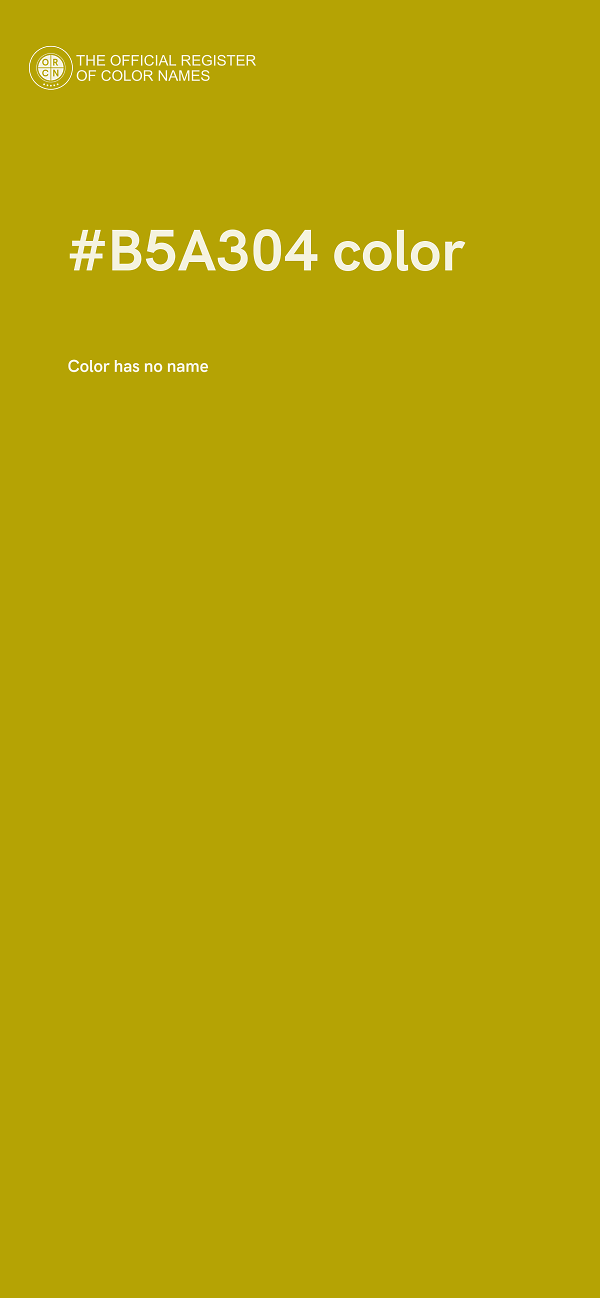 #B5A304 color image