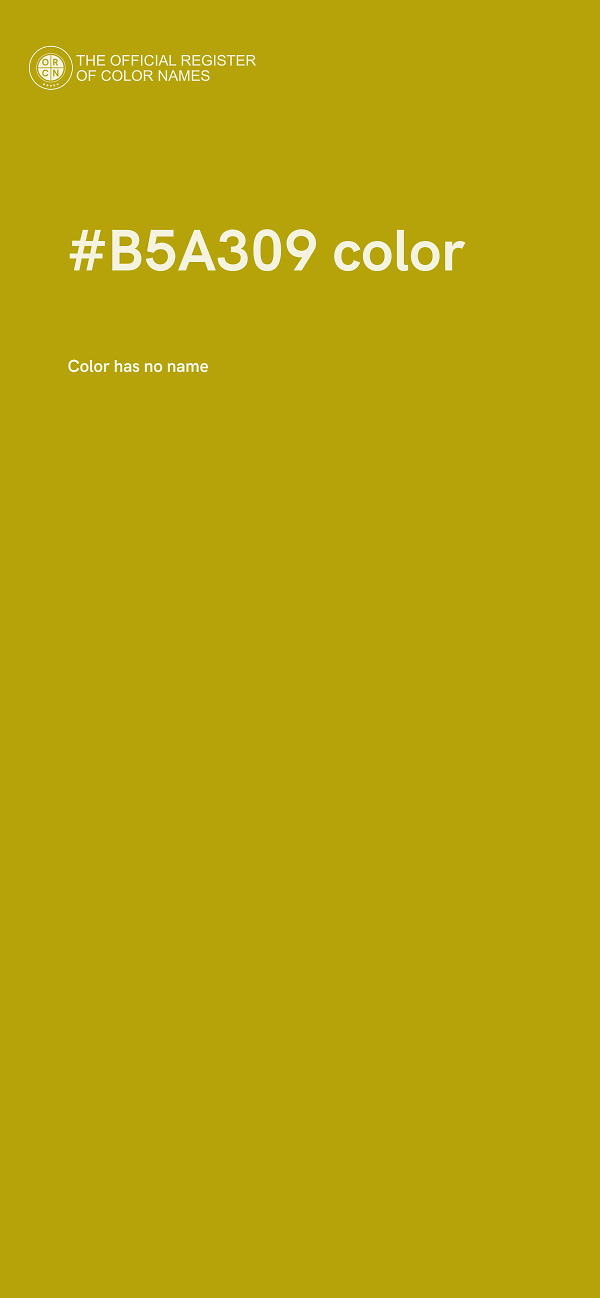 #B5A309 color image