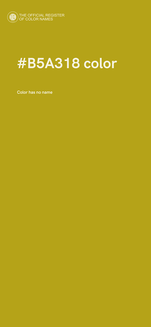 #B5A318 color image
