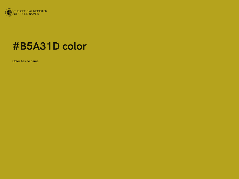 #B5A31D color image