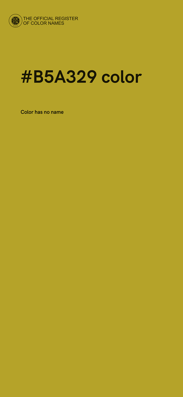 #B5A329 color image