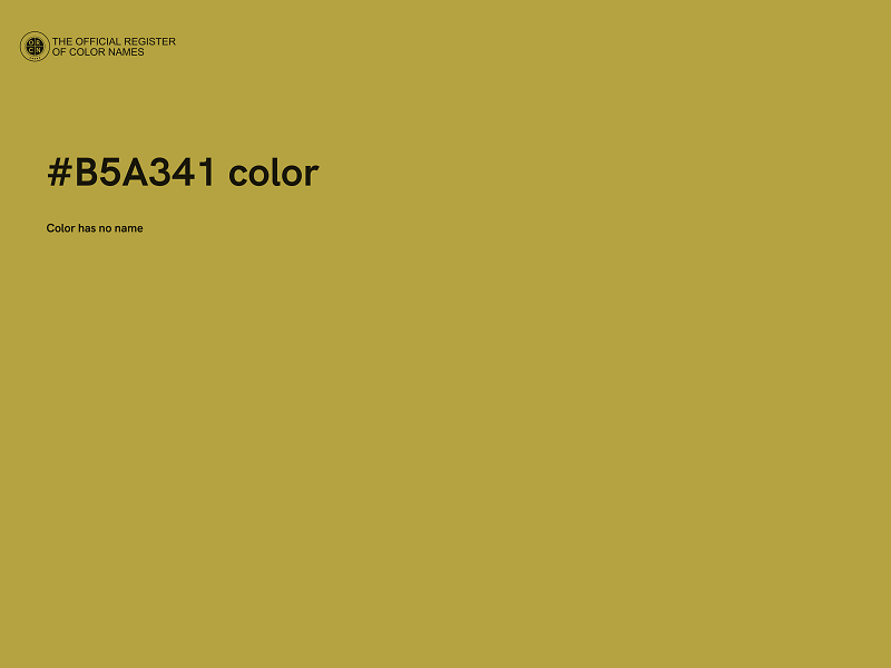 #B5A341 color image