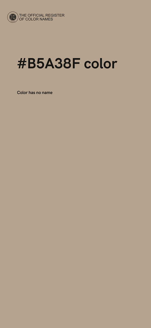 #B5A38F color image