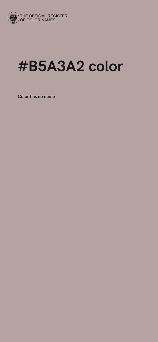 #B5A3A2 color image