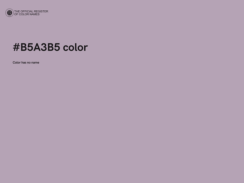 #B5A3B5 color image