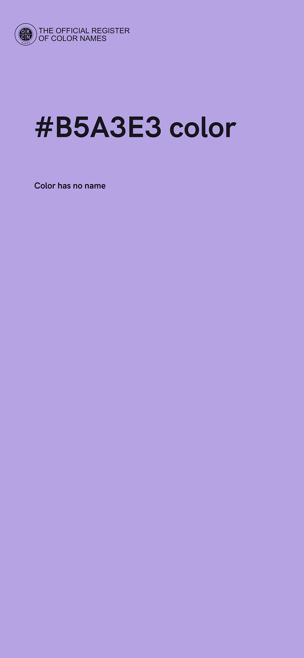#B5A3E3 color image