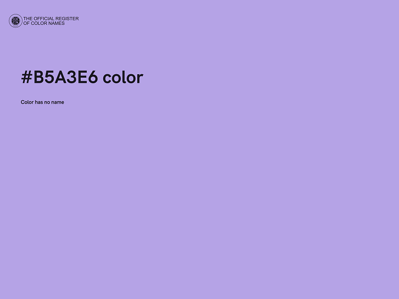 #B5A3E6 color image