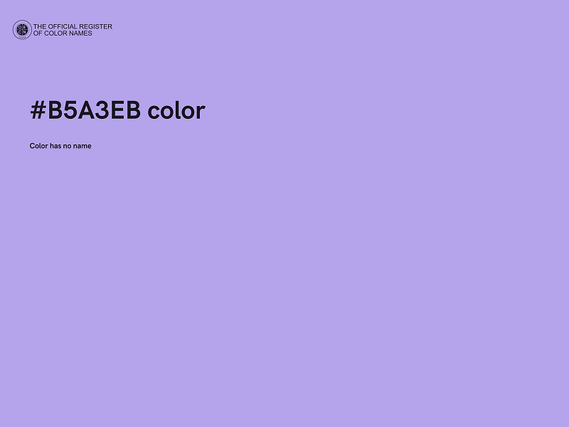 #B5A3EB color image