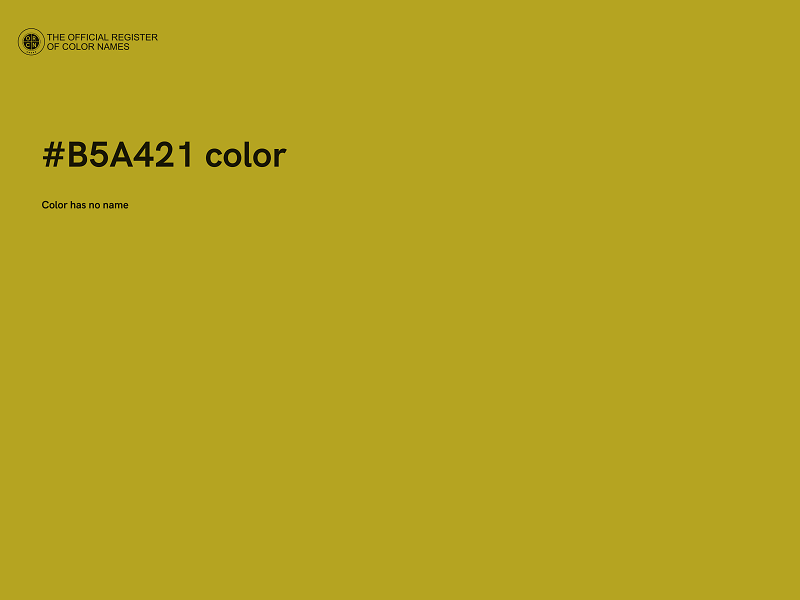 #B5A421 color image