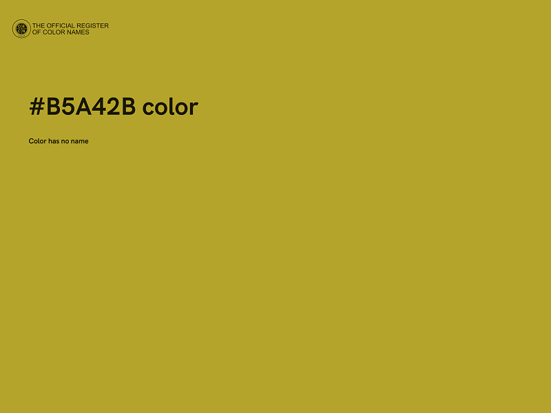 #B5A42B color image