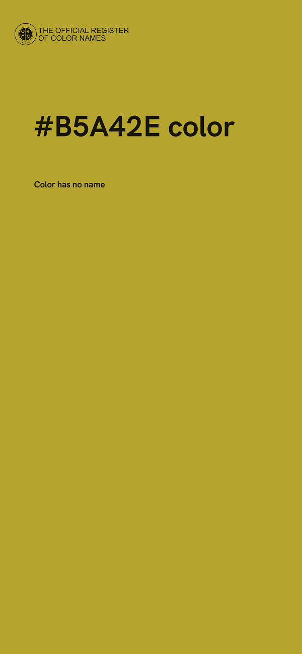 #B5A42E color image